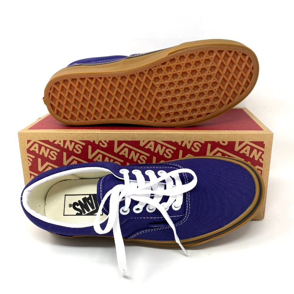 💖MEGA SALE💖Vans Era Low  Skate Casual Blue Brown  Women's  Canvas VN0A54F19LZ - Picture 3 of 11